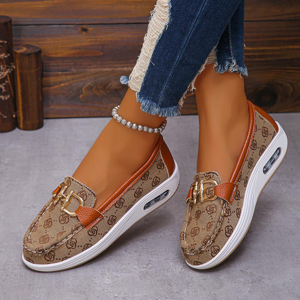 Fashion Women Casual Wedge Platform Shoes 2024 Spring Autumn Designer Comfort Loafers Ladies Non Slip Slip On Sneakers Zapatos De Mujer