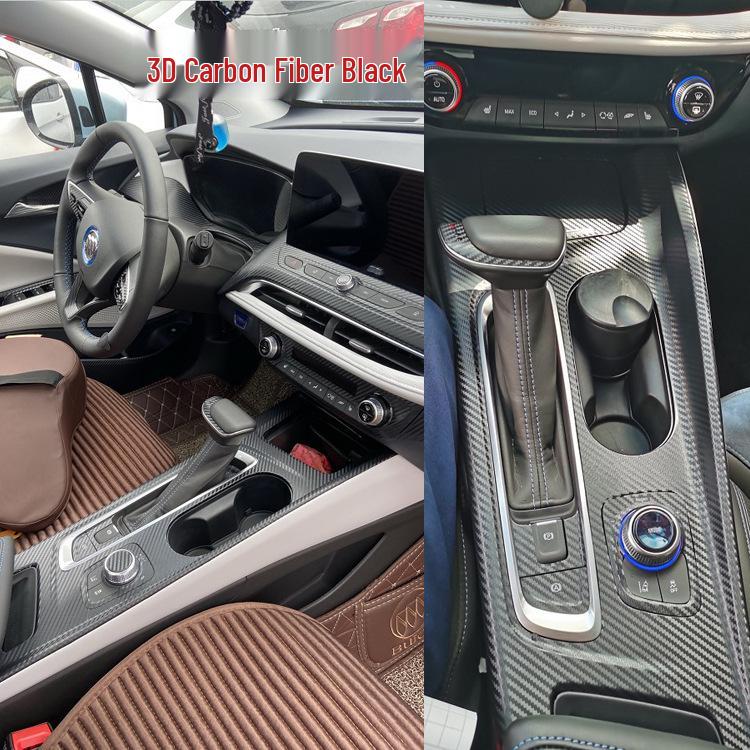 Buick VELITE 6 Kohlefaser Schaltknauf Konsole Aufkleber für Innenraum-Upgrade