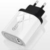 Universal QC3.0 Fast Charger - UK, EU, US Single Port Travel Adapter
