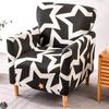 1PC Printing Tub Club Armchair Cover Stretch Sloping Arm Back Slipcover Soft Single Small Chair Seater Sofa Covers for Home Club