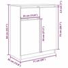 VidaXL Buffet avec tiroir blanc 71x35x84 cm bois d'ingénierie, meuble de rangement, buffet, meuble d'entrée, meuble buffet 861589
