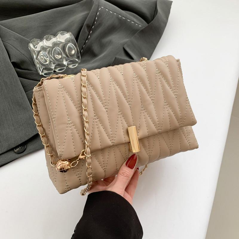 Elegant Pu Quilted Chain Crossbody Bag For Women Perfect For Daily Casual Use