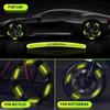 Fluorescenční samolepka na kolo auta Samolepka na střed kola Reflexní varování Pro Nissan J10 X-Trail Qashqai Juke Leaf Micra NOTE Patrol Gadgets