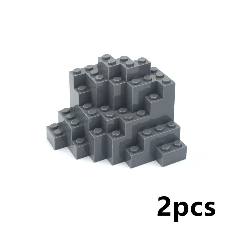 Assemble Particles 6082 6083 23996 47847 Moc Rock Panel City Street View DIY Enlighten Building Blocks Compatible With Brand