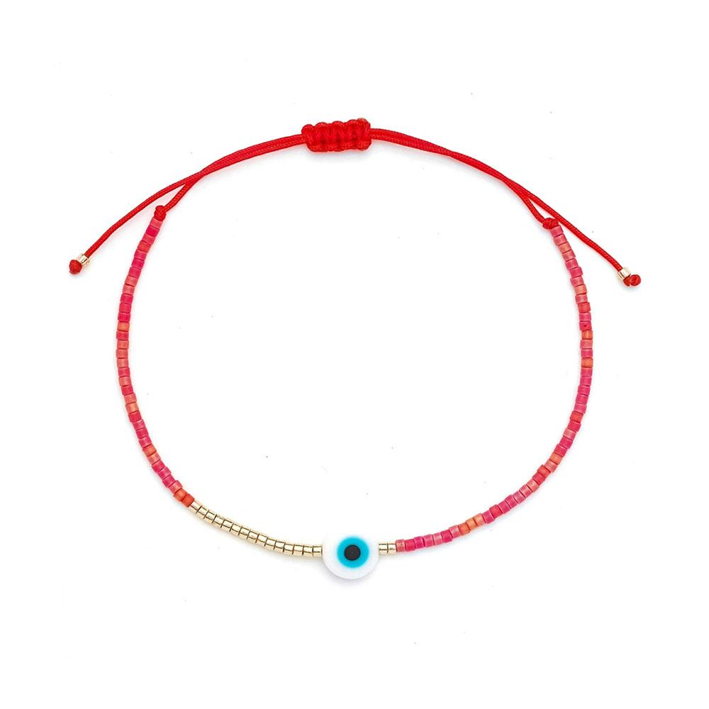 Vlen Women's Turkish Evil Eye Bracelet for Good Luck & Positive Energy Miyuki Beads Jewelry Gift Protection Pulseras