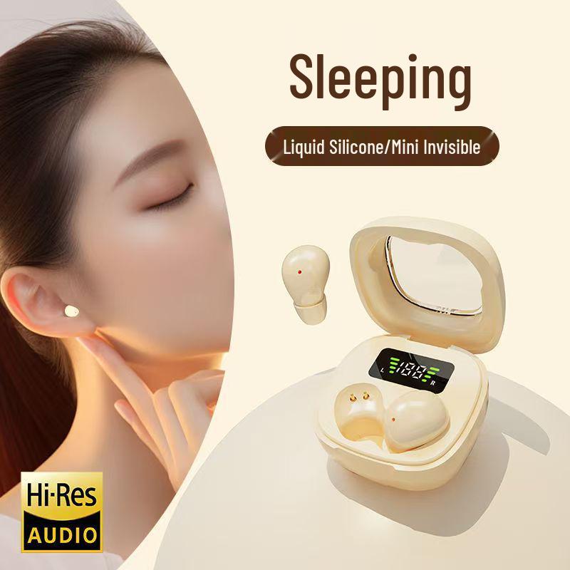 Y19 Invisible Wireless Bluetooth Earbuds: Comfortable In-Ear Design, Ultra-Long Battery Life, Noise Cancelling for Side Sleep
