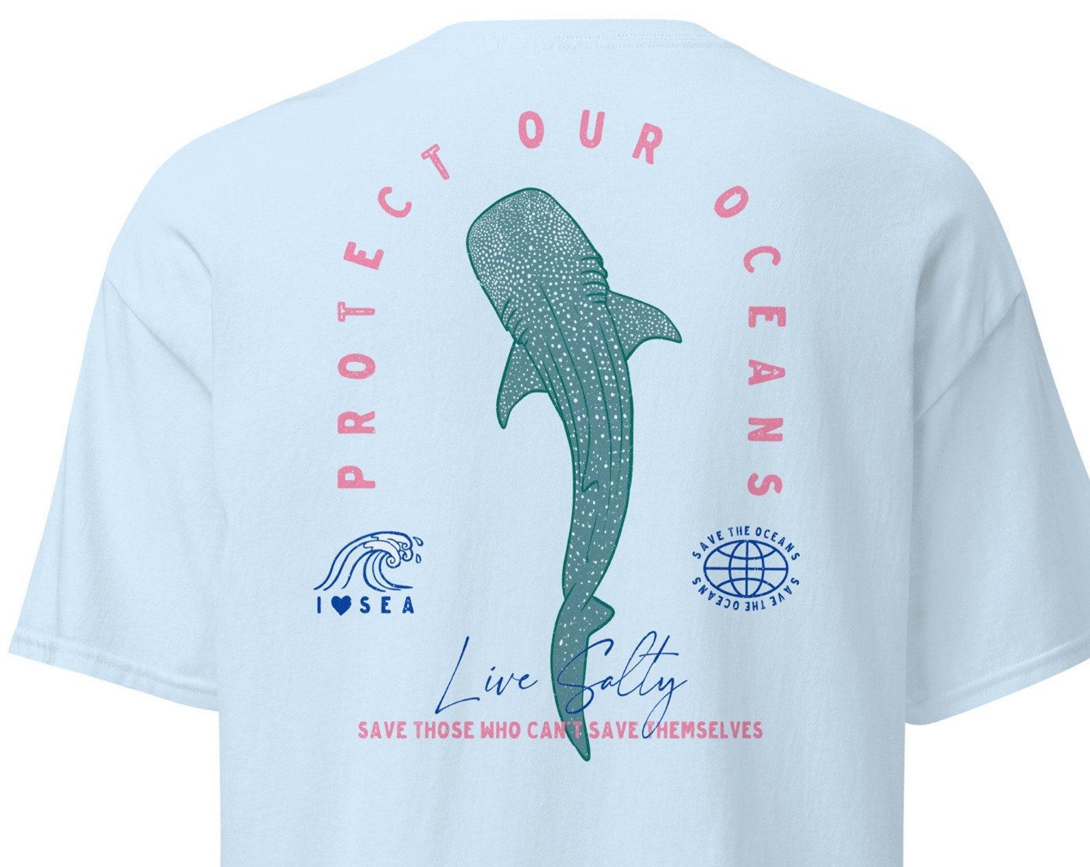 Whale Shark T-Shirt, Ocean Ecology Tee 4XL