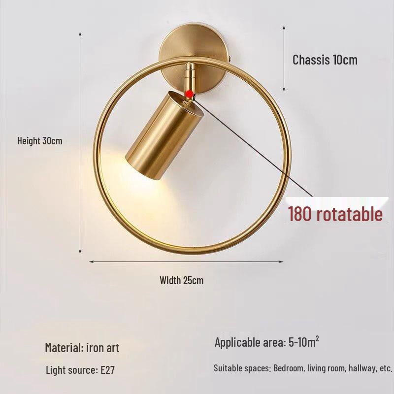 Modern Nordic LED Wall Lamp for Bedroom and Living Spaces