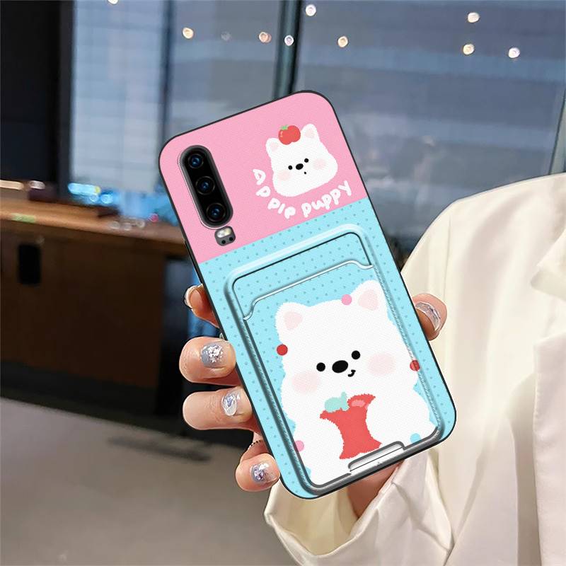 Schmutzabweisende Hülle Handyhülle Für Huawei P30 Graffiti Stoßfest TPU Kartenfach Staubdicht Vollständiger Schutz Langlebig Cartoon