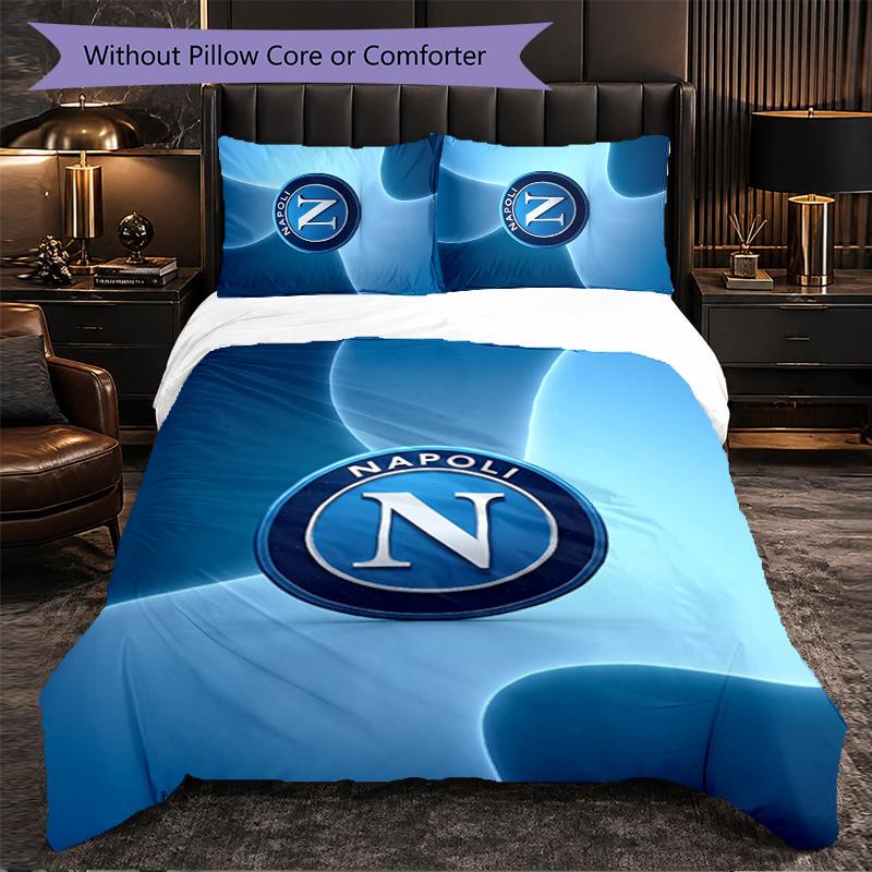 Napoli FC Themed Bedding 3Pcs Duvet