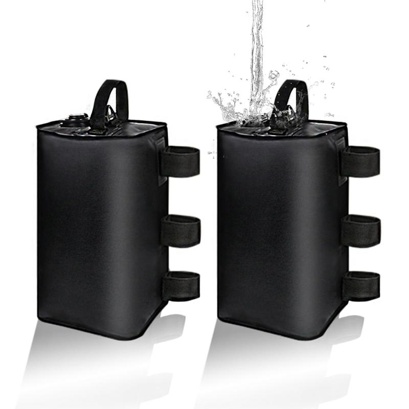 Tent Stakes Leg Weight Bags, 2 Pack 10L Canopy Water Weights, Heavy Duty Anti-Tip Water Bag Weights For Wind