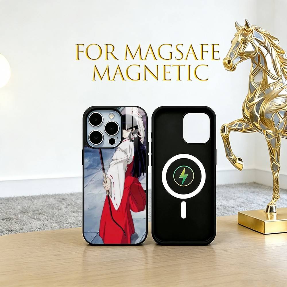 

Kikyo Phone Case For iPhone17,16,15,14,13,12,11 Plus,Pro Magnetic For Magsafe Wireless Charging iPhone13