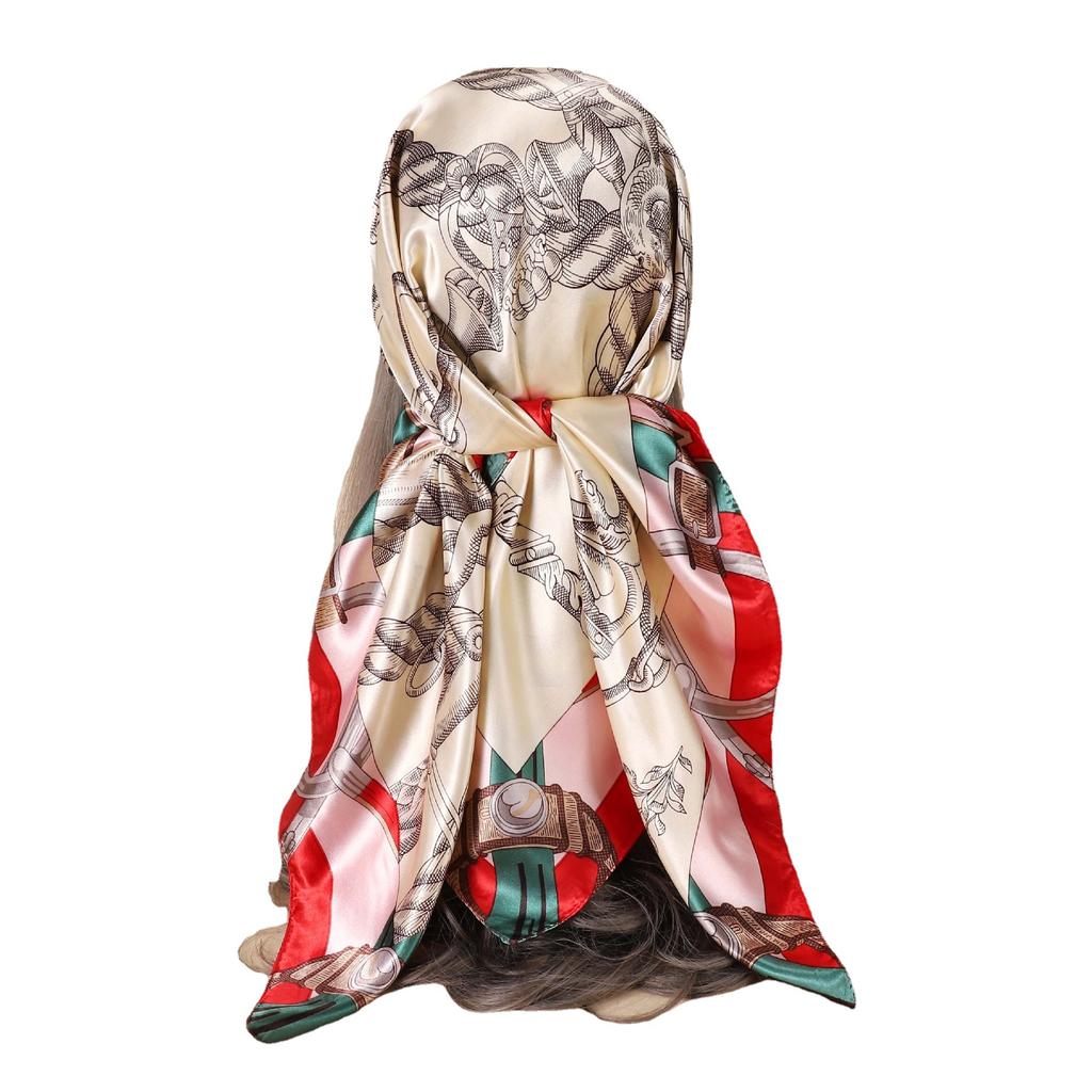 Hochwertige, luxuriöse Seidenschals, Stirnband, Schals, Halstuch für Damen, Ketten-Seidenschal, dekorativer Schal für Damen