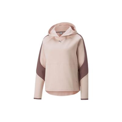 Moletom com capuz estampado com logo da marca Color Block feminino rosa 672294-47