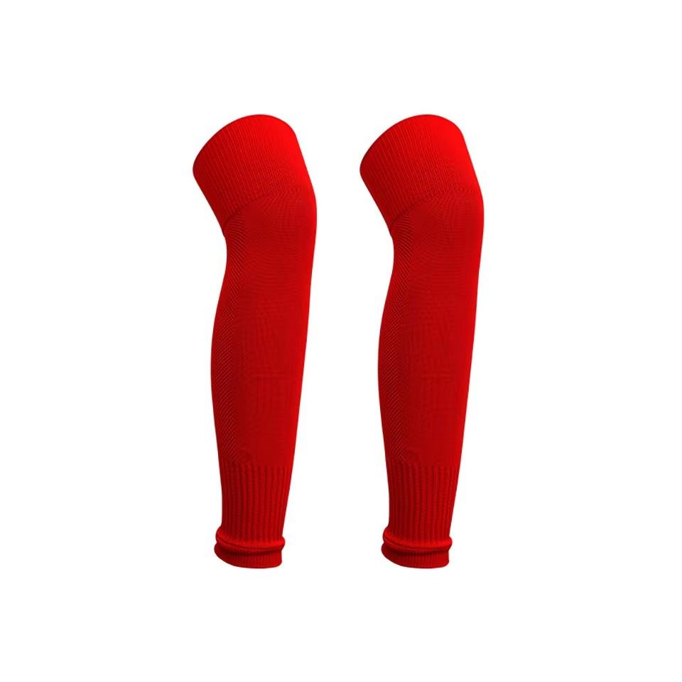 1Pair Breathable Football Leg Guards Socks Knee Over Calf Long Sock for Adult Children Soccer Sports Shin Protection M