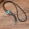 Adjustable Western Bolo Tie For Men RustProof Zinc Alloy Necktie With Quick Clasp Design for Formal Rodeos Game Decors