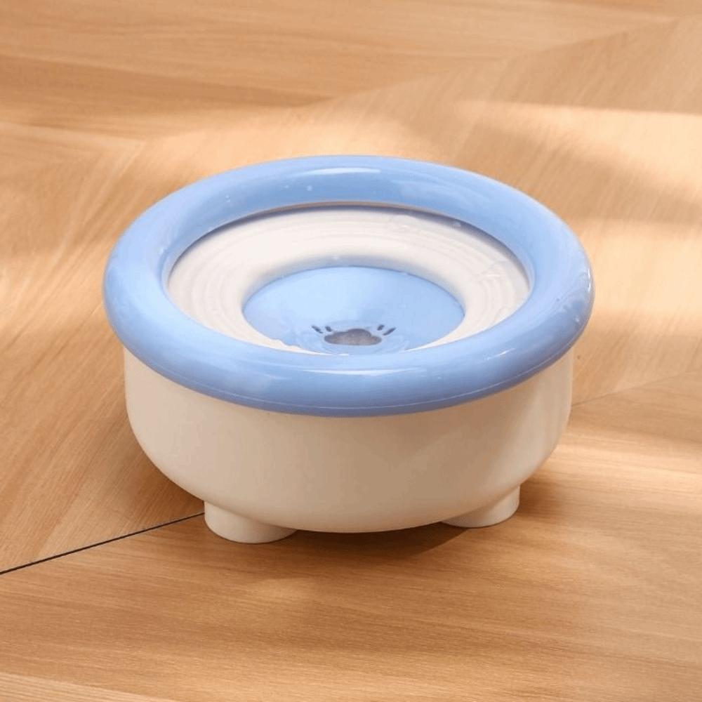Großvolumiger schwimmender Haustier-Wassernapf, rutschfeste Basis, auslaufsichere Haustier-Wasserquelle, Spritzschutz, kein nasses Maul