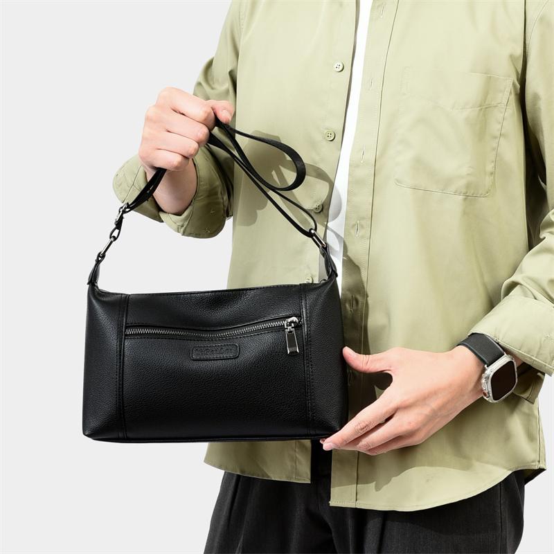 Lightweight Multi-Layer Shoulder Bag Men's Handbag Lightweight Crossbody Bag