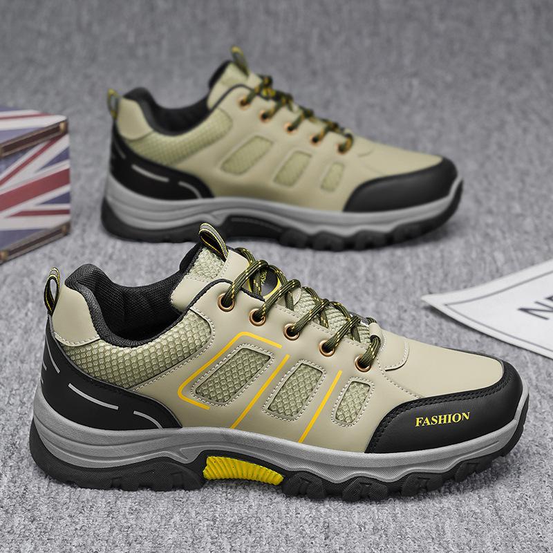 

Робоче взуття чоловіче весняне нове прозоре вуличне нековзне робоче взуття для вуличної ходьби спортивне та дозвільне взуття для ходьби чоловіче 44 зелений