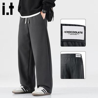 CHOCOOLATEit Herren Winter Plüsch Gerade Lässige Hose