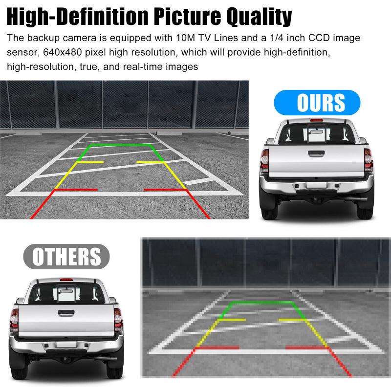 Tailgate Handle With Full Hd Night Vision Rear View Backup Camera Compatible For Toyota Tacoma