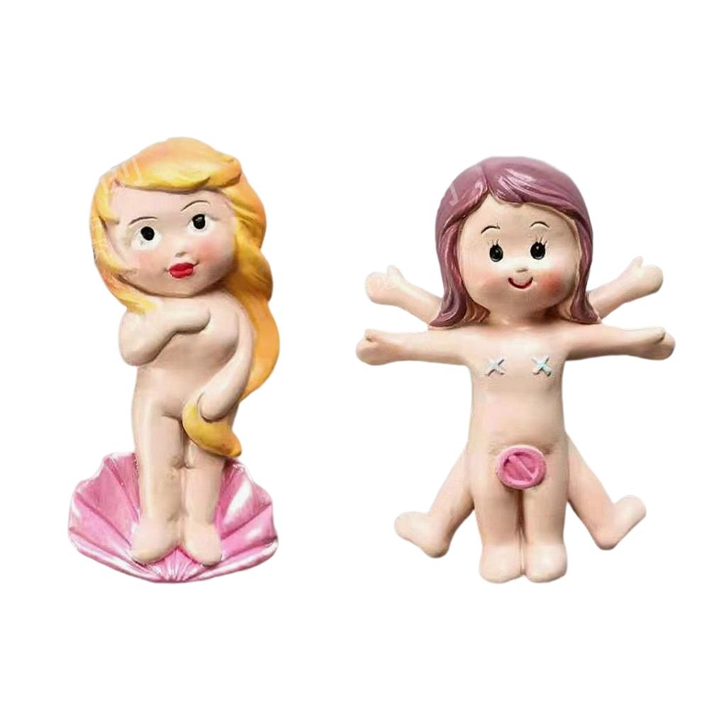 New Davinci David Venus Cartoon Creative 3D Personality Resin Design Refrigerator Stickers Home Kitchen Decoration Gift
