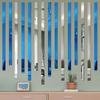 6Pcs 1m Mirror Decor Stickers Self-adhesive Acrylic Art Wall Tile Ceiling Edge 3D Strip Decoration TV Background Wall Sticker