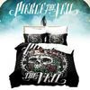 Pierce The Veil Album Cover Digital Print 3piece Bed Set With Reactive Dyeing Modern Minimalist For Home Bedroom Decor