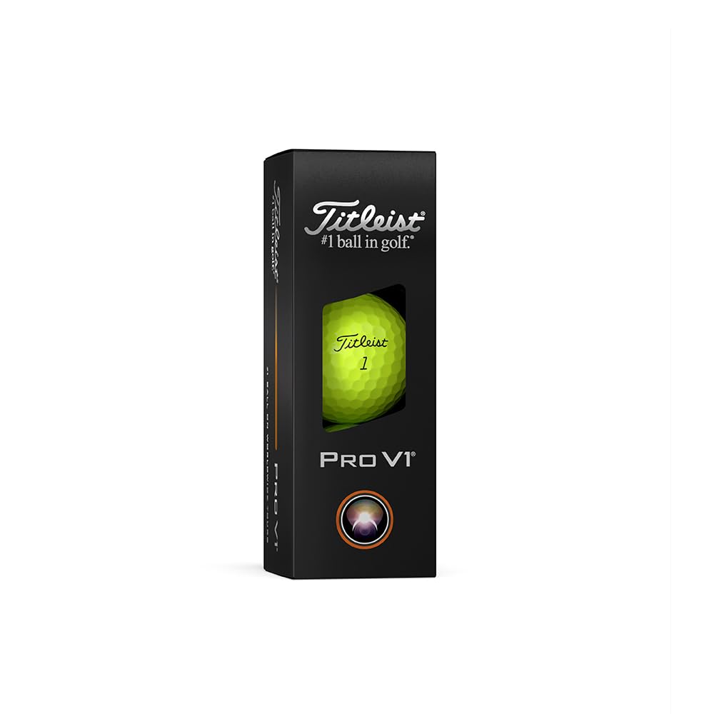 2025 Titleist Pro V1 Yellow (1 dozen, 12 balls)