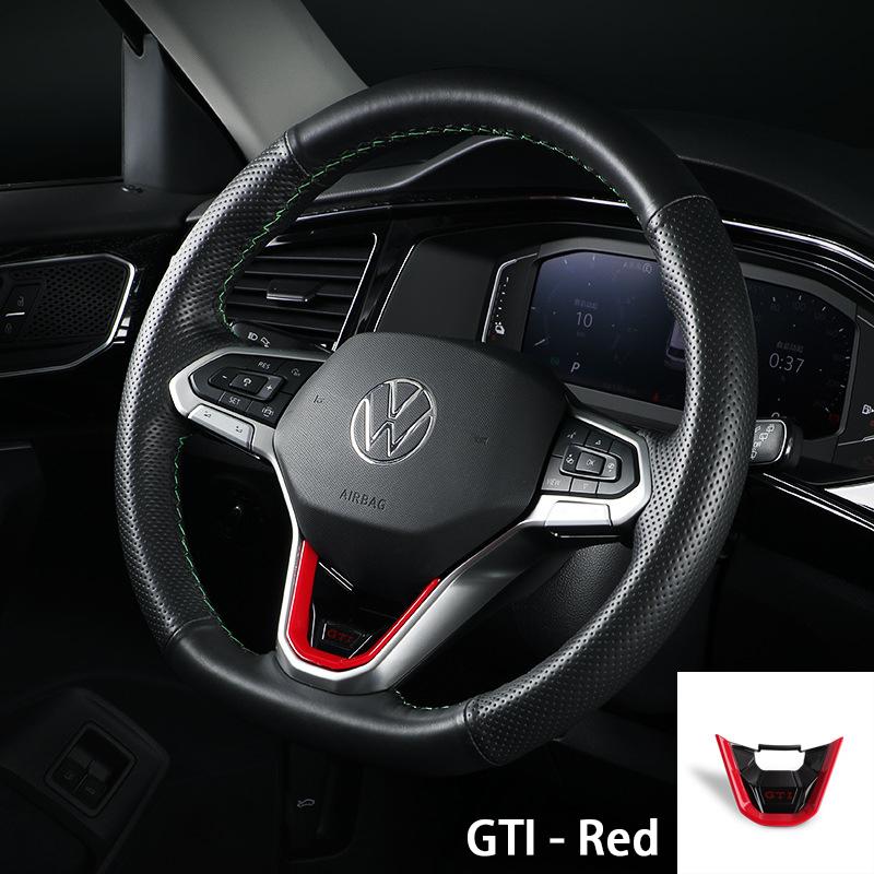 2026 Nouveau Pour VW VOLKSWAGEN Nouveau Logo R GTI Badge Couvre-volant de voiture Autocollant à Sequins Pour Volkswagen Sagitar Magotan Bora Lav