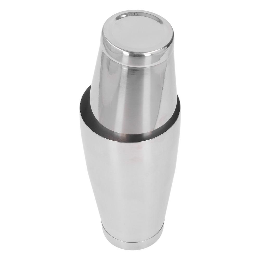 2 Piece Set Silver Cocktail Shaker Stainless Steel Boston Shaker Premium Martini Shaker Home