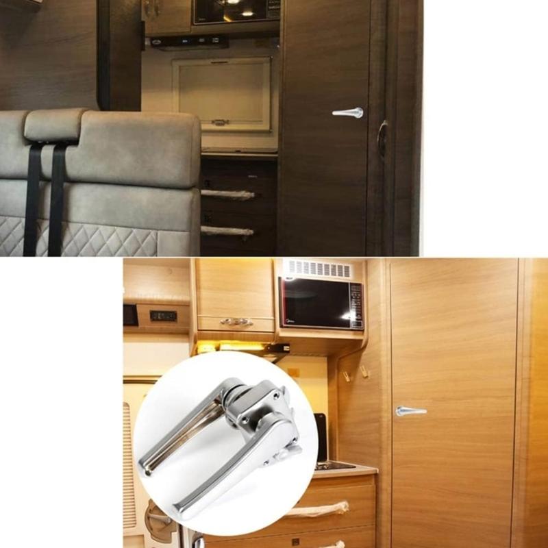 Reversible Access Bathroom Security Door Lock For Motorhome Marine Toilet Corrosion Proof Metal Construction