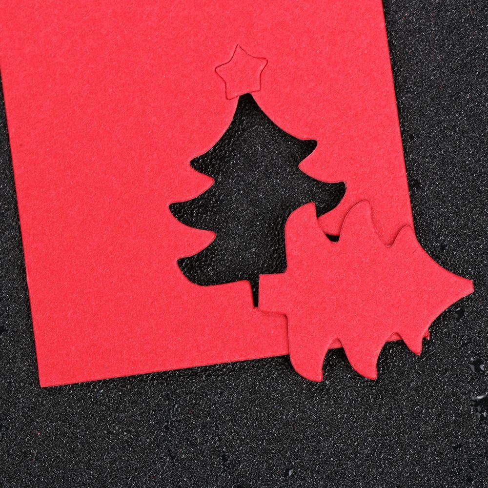 Xmas Tree DIY Kraft Paper Christmas Decoration Gift Box Tag Candy Bag Sticker Gifts Package Label