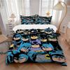3pcs Batman Heroes Bedding Set, Soft Polyester Duvet Cover and Pillowcases Machine Washable Seasons All Suitable, Design for Bedroom324