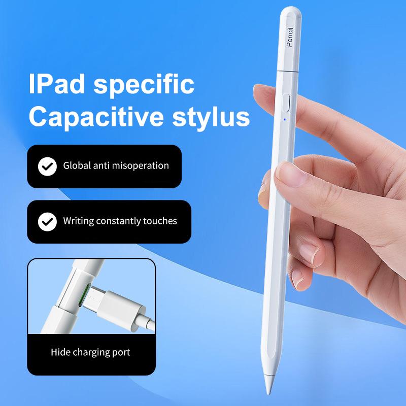 Stylus Pen For Apple Pencil With Led Power Palm Rejection Touch Pencil For Ipad Air 11 10 9 2022 2021 2020 Ipad Capacitive Pen