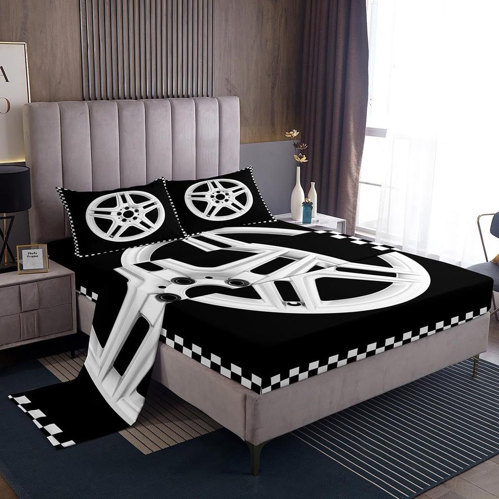 Gamepad Taekwondo Pattern Bed Hat Four-Piece Bedding Set Bedroom Dormitory Bedding Decoration