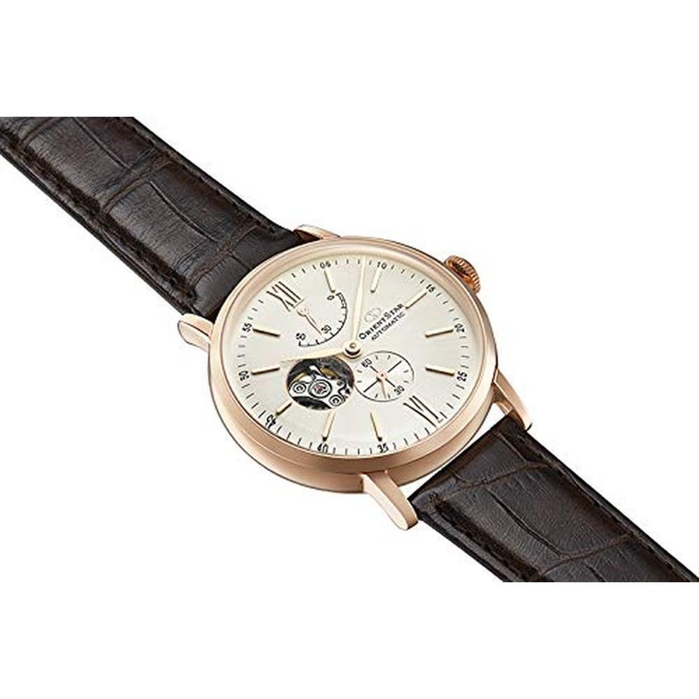 ORIENT STAR Automatic Wristwatch Classic Semi-Skeleton Open Heart RK-AV0001S Men's White Silver Japan Made 2 Years