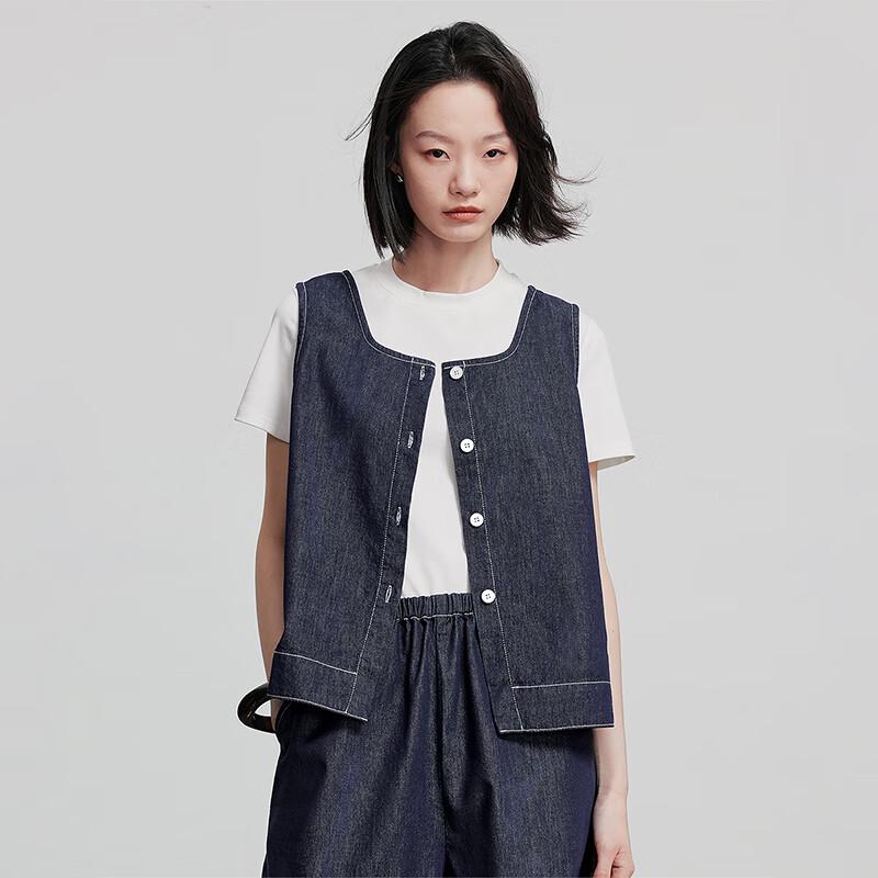 Chuyu Women's Vintage Denim Vest