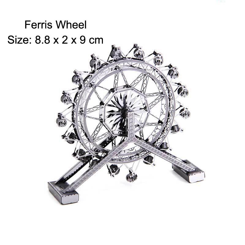 World Architecture Ii 3D Metal Puzzle Model Diy Laser Cut Jigsaw Model For Adult Kid Educational Toys Desktop Decoration
