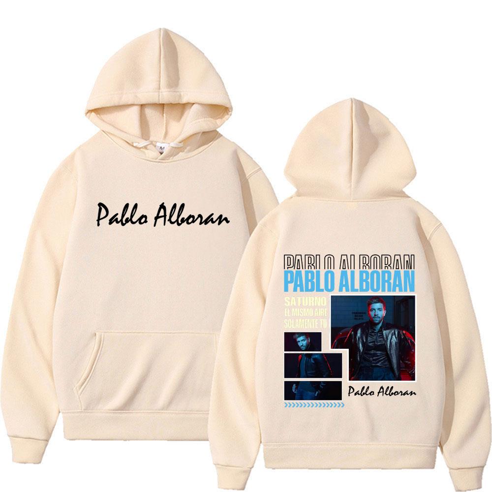 Pablo Alborán Global Tour Cover Hoodies Men's Clothing Comfort Trending Tops Pullovers High Street Hip Hop Oversized Sweatshirts
