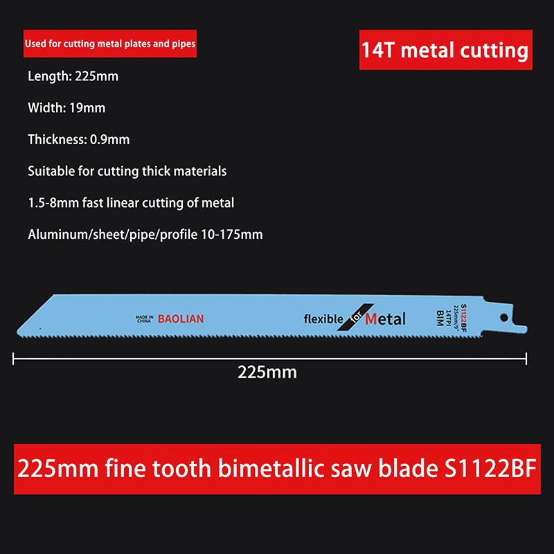 Hochleistungs-Metallsägeblätter 150/200/225mm Bimetallsägeblatt für dickes Metall Schnelles gerades Schneiden