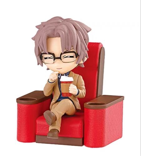 Genuine Detective Conan Movie Theater Scene Ornament Doll Edogawa Kudo Shinichi Jimmy Kudo Action Figure Model Toys