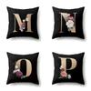 Polyester Pillowcase Home Car Decoration Printing Pillowcase 26 English Letter Cushion Cover