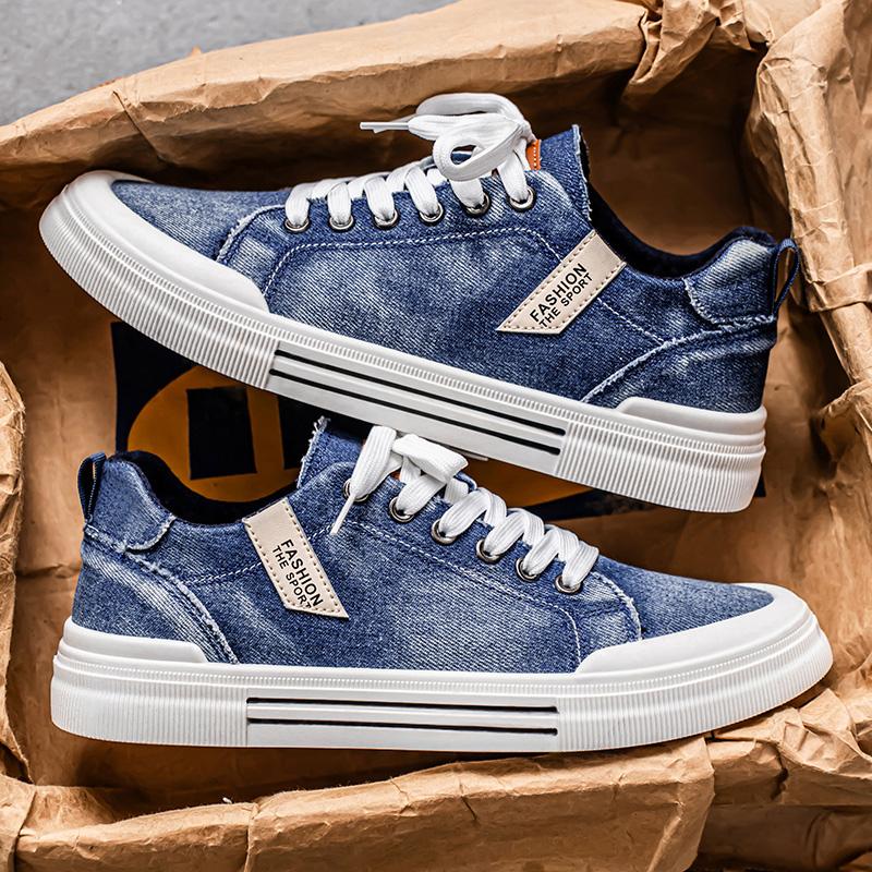 Canvas shoes, men's sports casual shoes, skate shoes, trendy street shoes, fashionable walking shoes