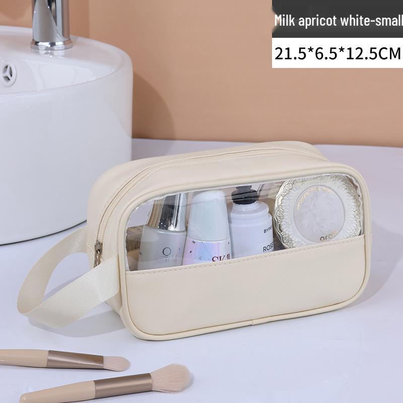 Premium Patchwork Transparent Waterproof Travel Wash Bag