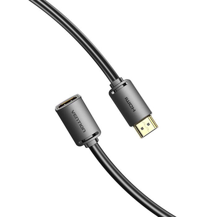 Câble D'extension Hdmi 2.0 Mâle Vers Hdmi 2.0 Femelle Vention Ahcbi 3 M, 4K 60 Hz (Noir)