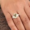 Green Amethyst Gemstone 925 Sterling Silver Pretty Ring Jewelry For Gift CZR-18-13