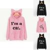 Streetwear Hoodie For Women With Letter Pattern And Cotton Blend For Casual Fall Fashion