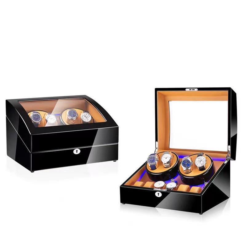 Automatic Watch Winder Box: 4+6 Watch Rotator Case for Mechanical Watches