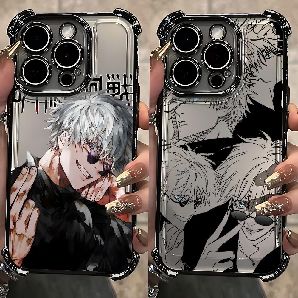Anime Cool Jujutsu Kaisen Plating Anti Fall Phone Case For Infinix Hot 40i 30 30i Play Smart 10 9 Note 50s Spark Go 2025 Plus